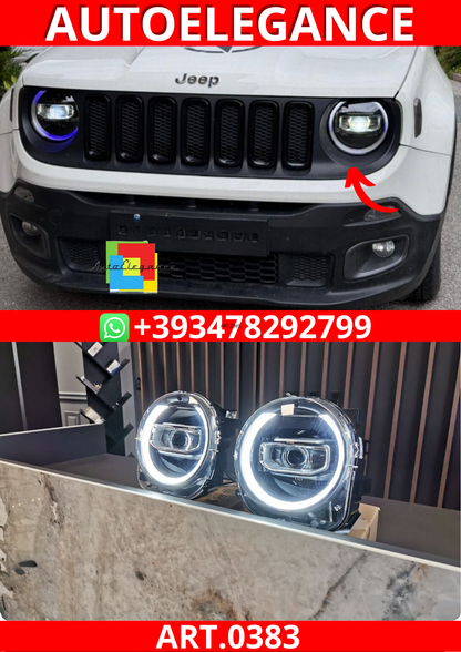 ART. 0383 FARI ANTERIORI JEEP RENEGADE 2014-2021 FULL LED