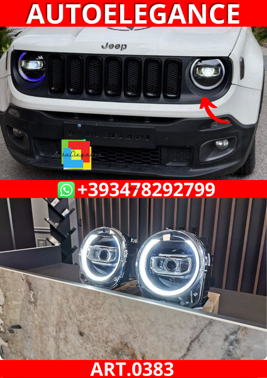 ART. 0383 FARI ANTERIORI JEEP RENEGADE 2014-2021 FULL LED