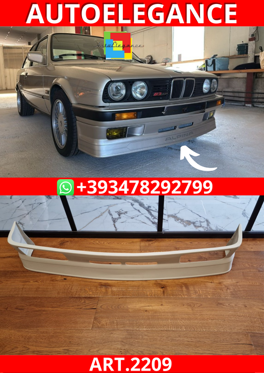 ART.2209 SOTTO PARAURTI BMW SERIE 3 E30 1988-1994 LOOK ALPINA B6 GREZZO