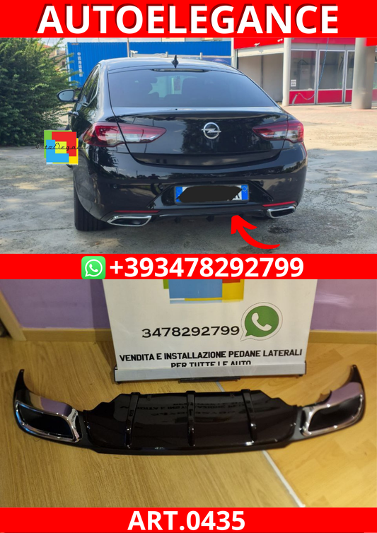 ART. 0435 DIFFUSORE OPEL INSIGNIA B 2018+ NERO LUCIDO