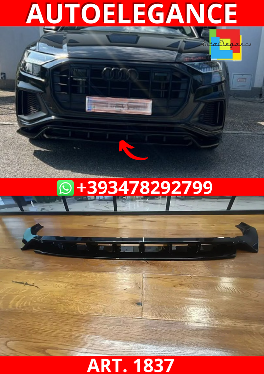 ART. 1837 SPLITTER Q8 2018-2023 SLINE SQ8 NERO LUCIDO (4 PEZZI)