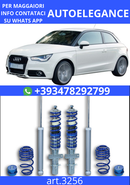 🎀Art.3256 Kit assetto a ghiera BlueLine adatto per Audi A1 8X 1.2 🎀