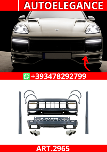 ART.2965  BODYKIT Porsche Cayenne (9Y0) (2018-Up) Conversione a Turbo & Aero