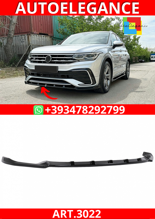 ART.3022   SPLITER  VW Tiguan II Mk2 R/ R Line Facelift (2020-2024) Nero