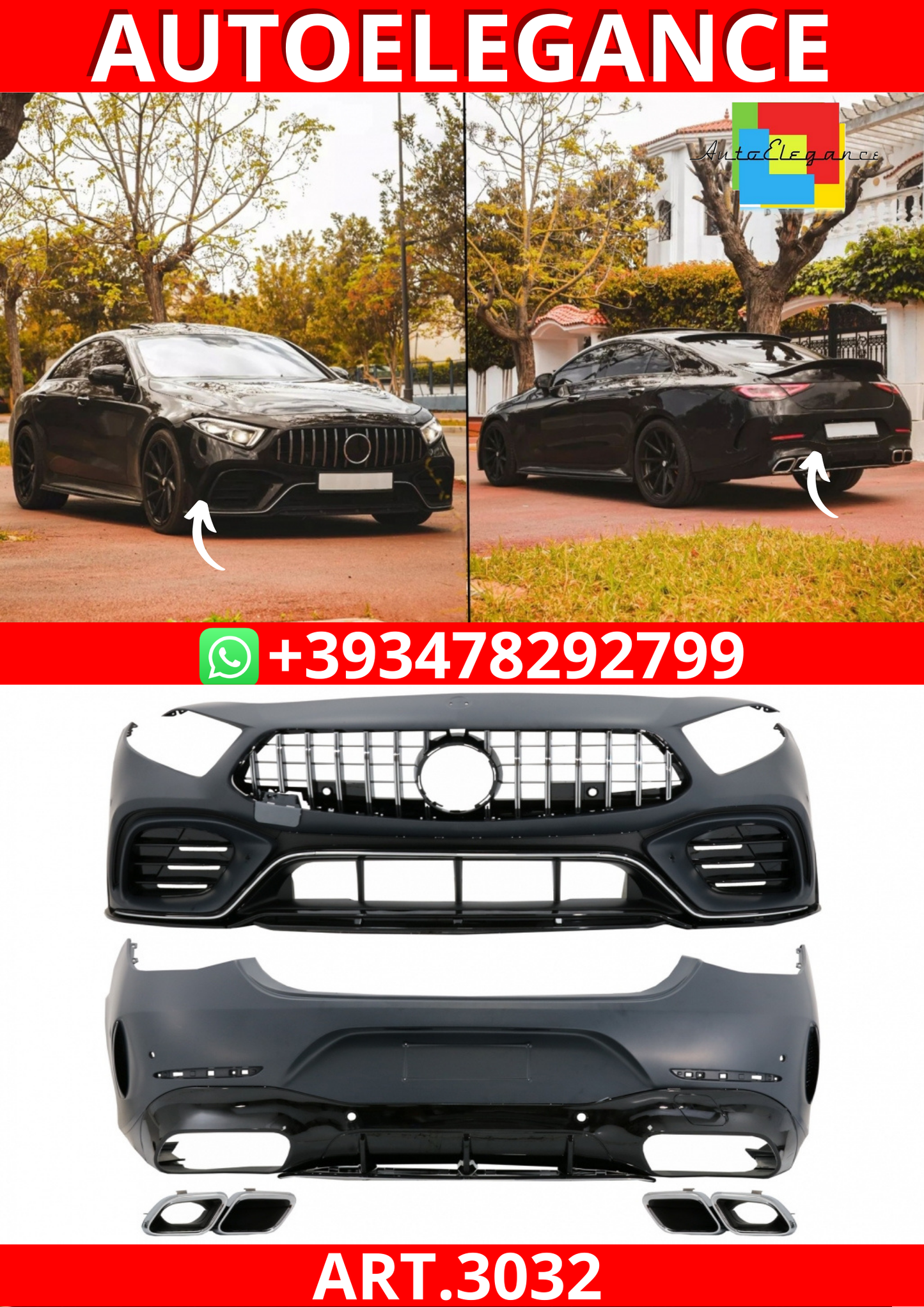 ART.3032  BODYKIT Mercedes Classe CLS C257 Berlina 2018+