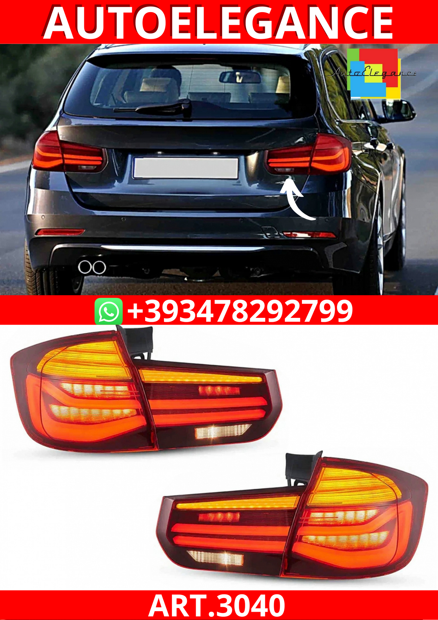 ART.3040  FARI  POSTERIORE BMW Serie 3 F31 2011-2019