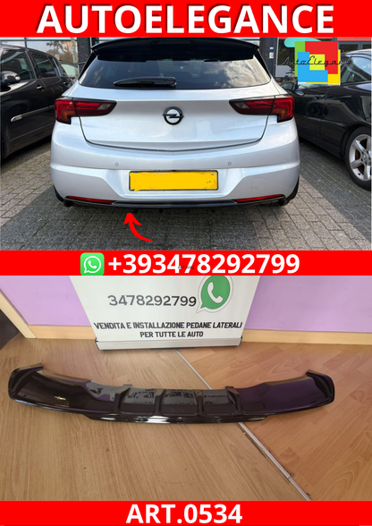 ART. 0534 DIFFUSORE OPEL  ASTRA K 2015-2021 LOOK RIEGER NERO LUCIDO