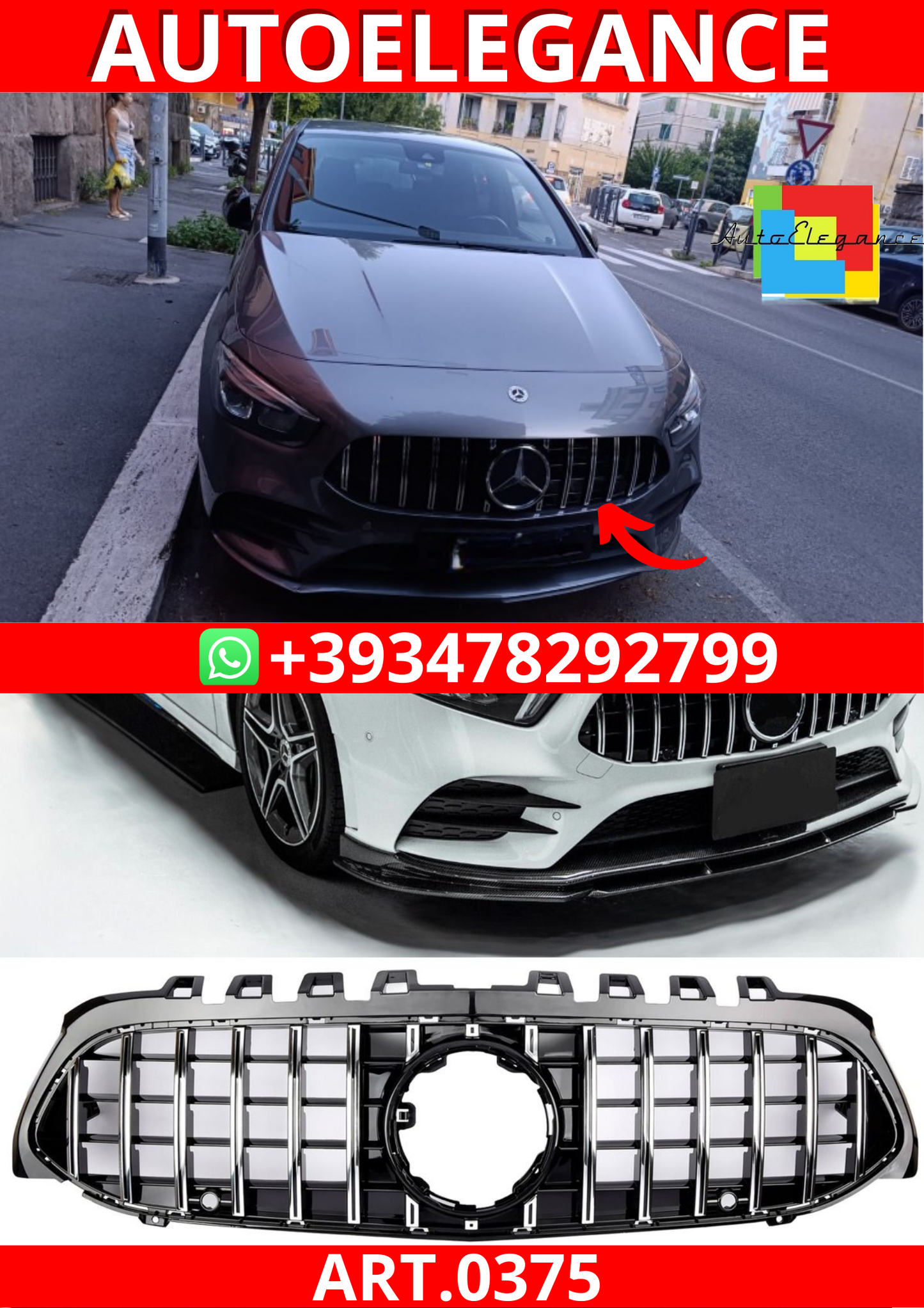 ART. 0375 GRIGLIA MERCEDES CLASSE A W177