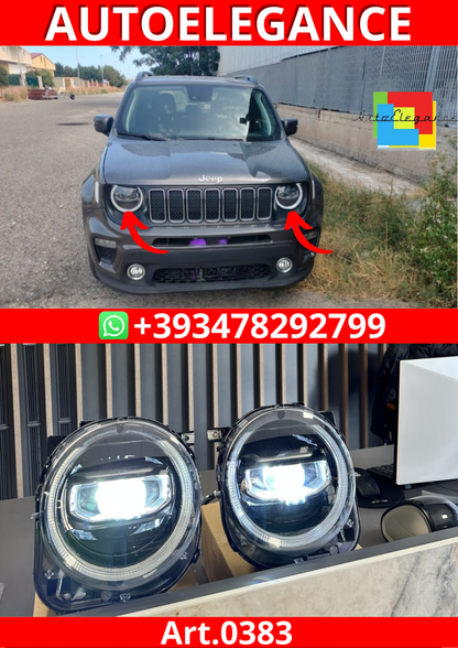 ART. 0383 FARI ANTERIORI JEEP RENEGADE 2014-2021 FULL LED