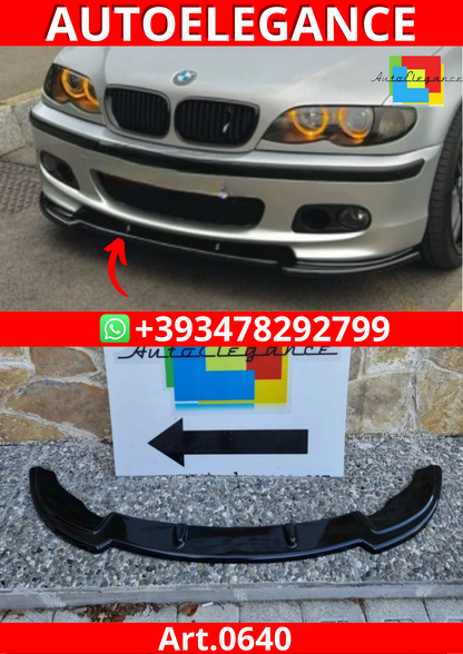 ART. 0640 SPLITTER BMW SERIE 3 E46 1997-2006 MTECH NERO LUCIDO