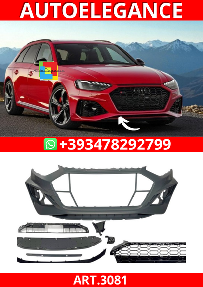 ART.3081  Paraurti Anteriore Audi A4 2020+ Look RS4
