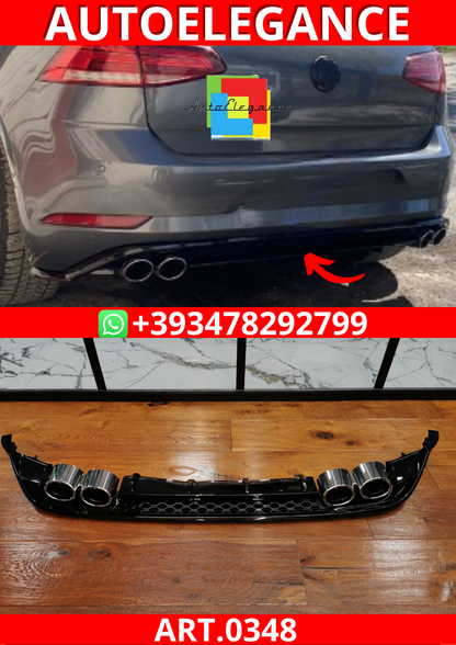 ART. 0348 DIFFUSORE  VW  GOLF 7.5 2+2 NERO LUCIDO