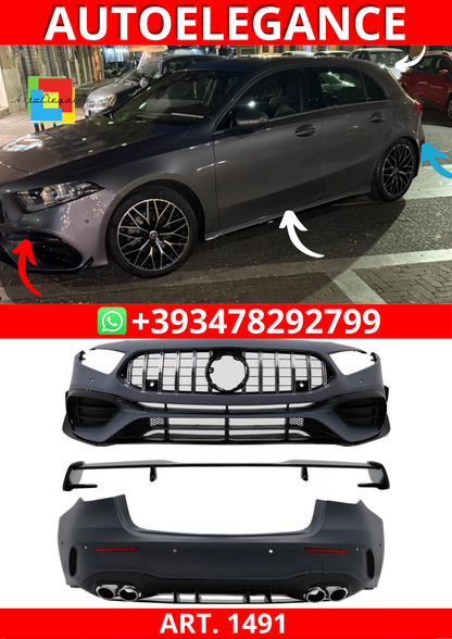 ART. 1491 BODYKIT MERCEDES CLASSE A W177  HACHTBACK LOOK AMG A45
