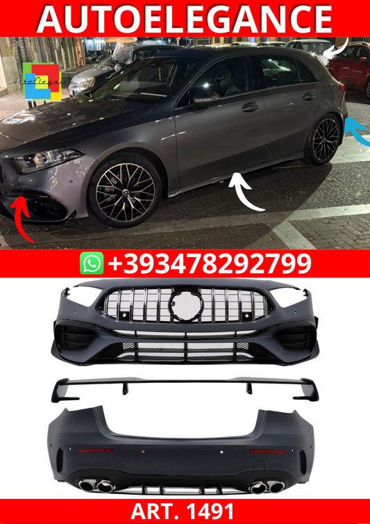 ART. 1491 BODYKIT MERCEDES CLASSE A W177  HACHTBACK LOOK AMG A45