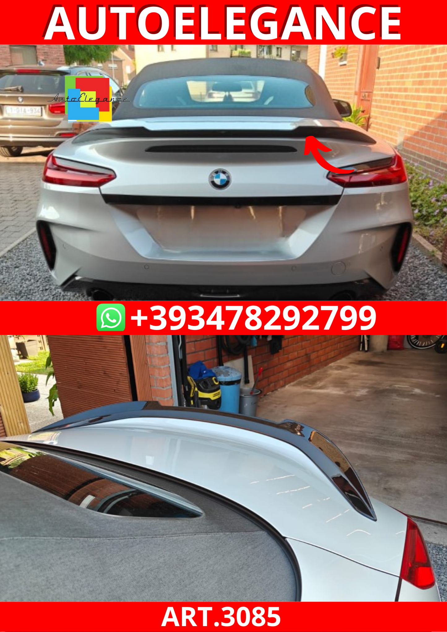 ART.3085  SPOILER  BMW Z4  G29 2018+ BOOT SPOILER glossy black