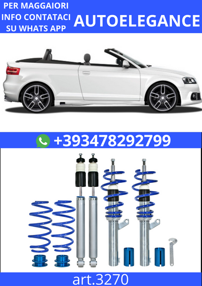🎀Art.3270 Kit assetto sportivo BlueLine adatto per Audi A3 (8P) Cabrio🎀