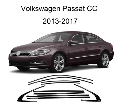 ART.4890  Cornici finestrini neri copertura adesiva window VWPassat CC 13-24