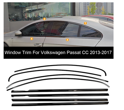 ART.4890  Cornici finestrini neri copertura adesiva window VWPassat CC 13-24