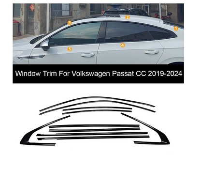 ART.4890  Cornici finestrini neri copertura adesiva window VWPassat CC 13-24