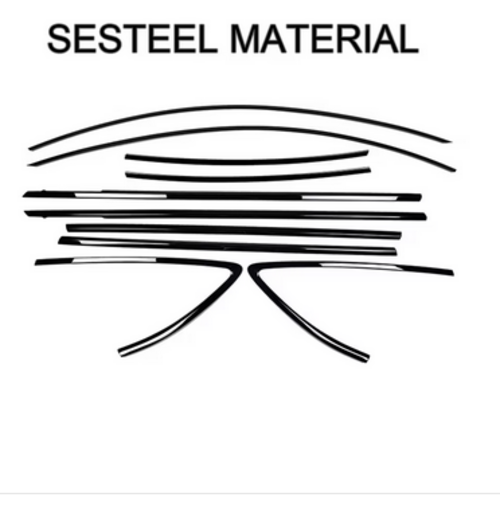ART.4890  Cornici finestrini neri copertura adesiva window VWPassat CC 13-24