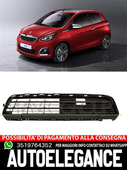 Griglia Di Ventilazione Paraurti Prasco NERA Premiumcertified per Peugeot
