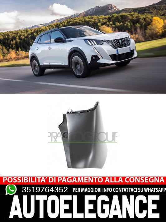 CANTONALE CON PRIMER E Paraurti Prasco Posteriore Sx Sinistro per PEUGEOT 2008