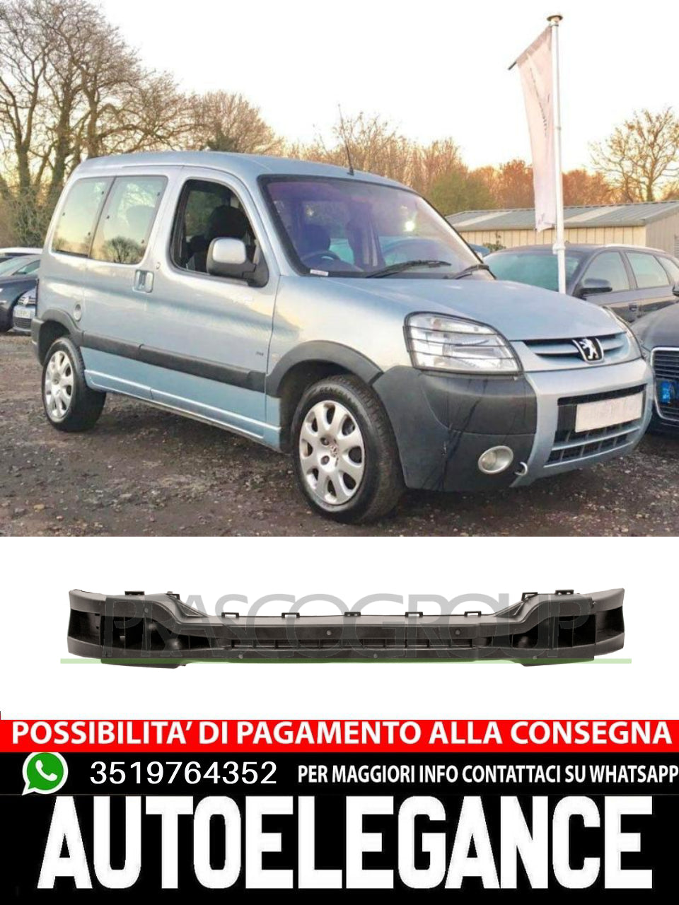 Paraurti Prasco  ANTERIORE-PLASTICA Per Citroen Berlingo Bbt 7414.CR