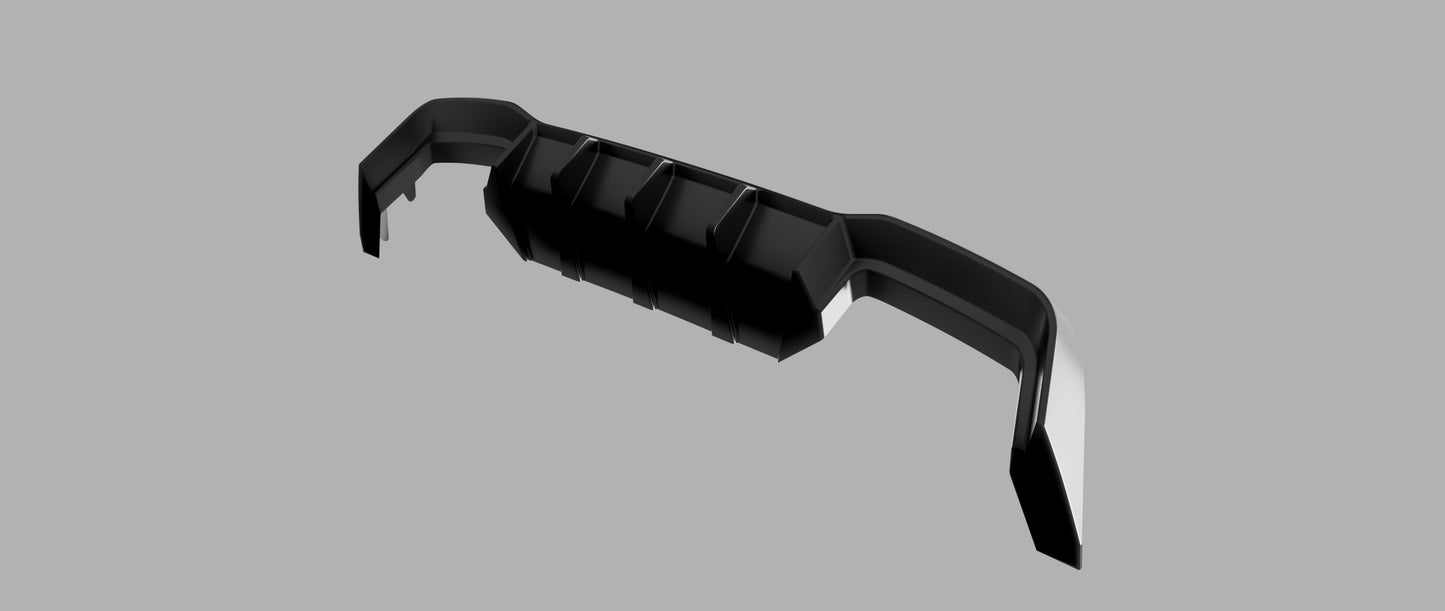 ☀️Diffusore nero lucido posteriore adatto per VW Volkswagen MK8 R 2020+☀️