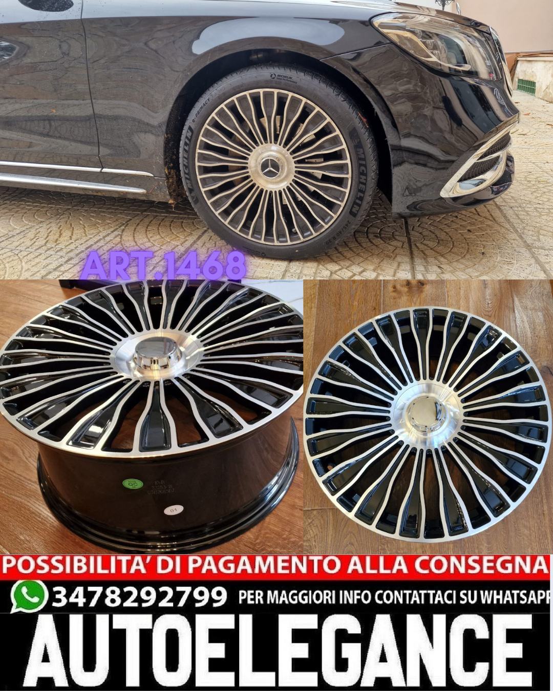 CERCHI IN LEGA 19"-20" ADATTI PER MERCEDES-BENZ CLASSE S W222 LOOK MAYBACH
