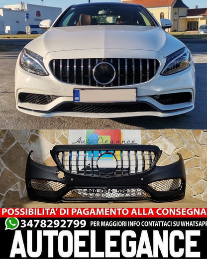 FRONT BUMPER SUITABLE FOR MERCEDES C CLASS W205 2015-2018 LOOK C63