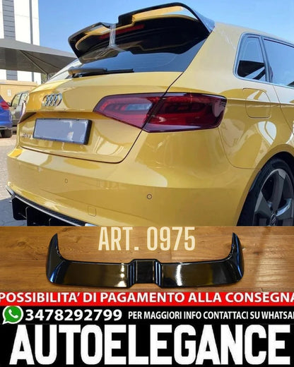 🔥SPOILER SUITABLE FOR AUDI A3 8V 2012-2020 SPORTBACK SPORTY LOOK GLOSSY BLACK🔥 