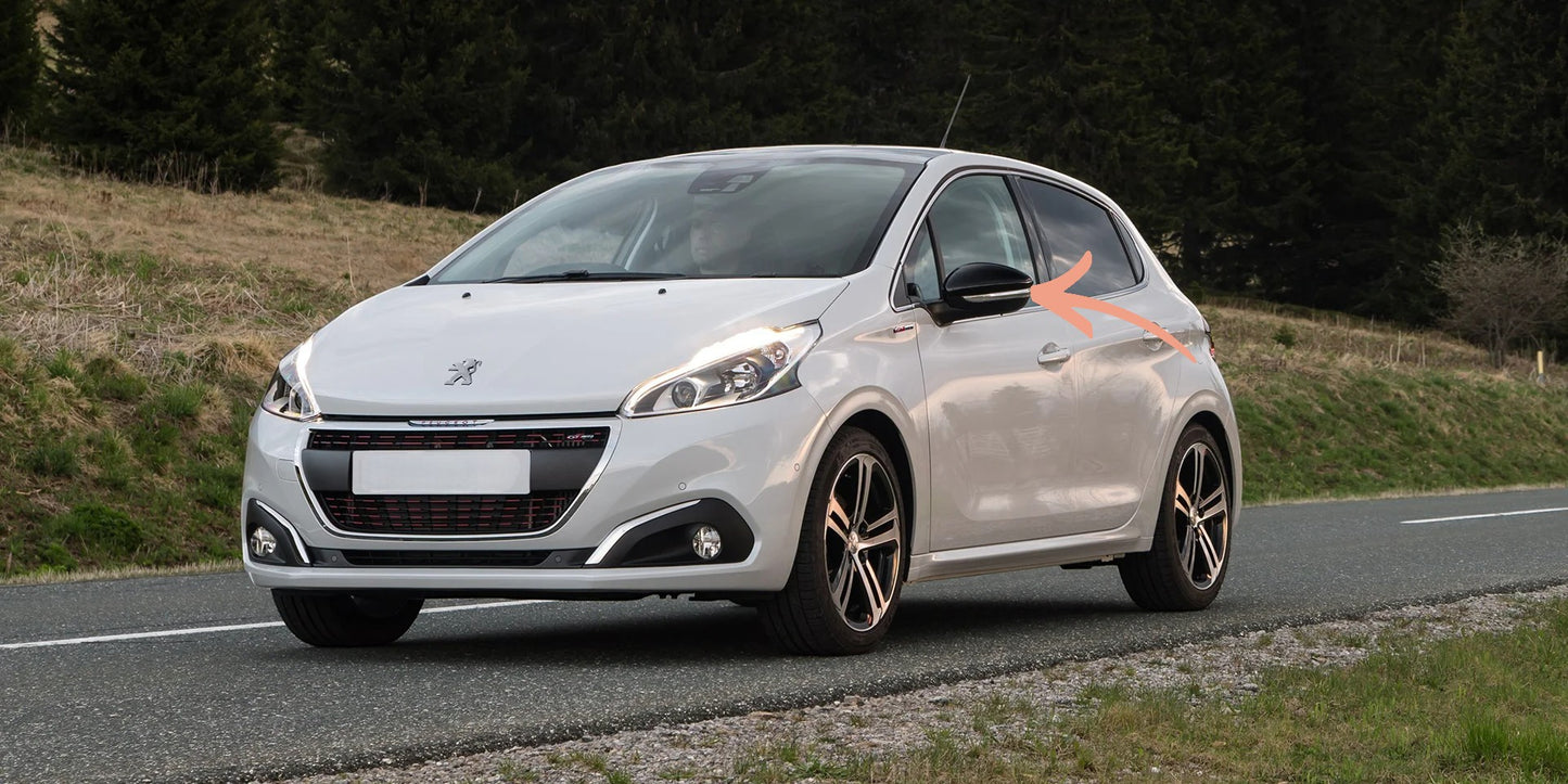 😎DIREZIONE LATERALE NELLO SPECCHIETTO LED BIANCO ADATTO PER PEUGEOT 208 12-15😎