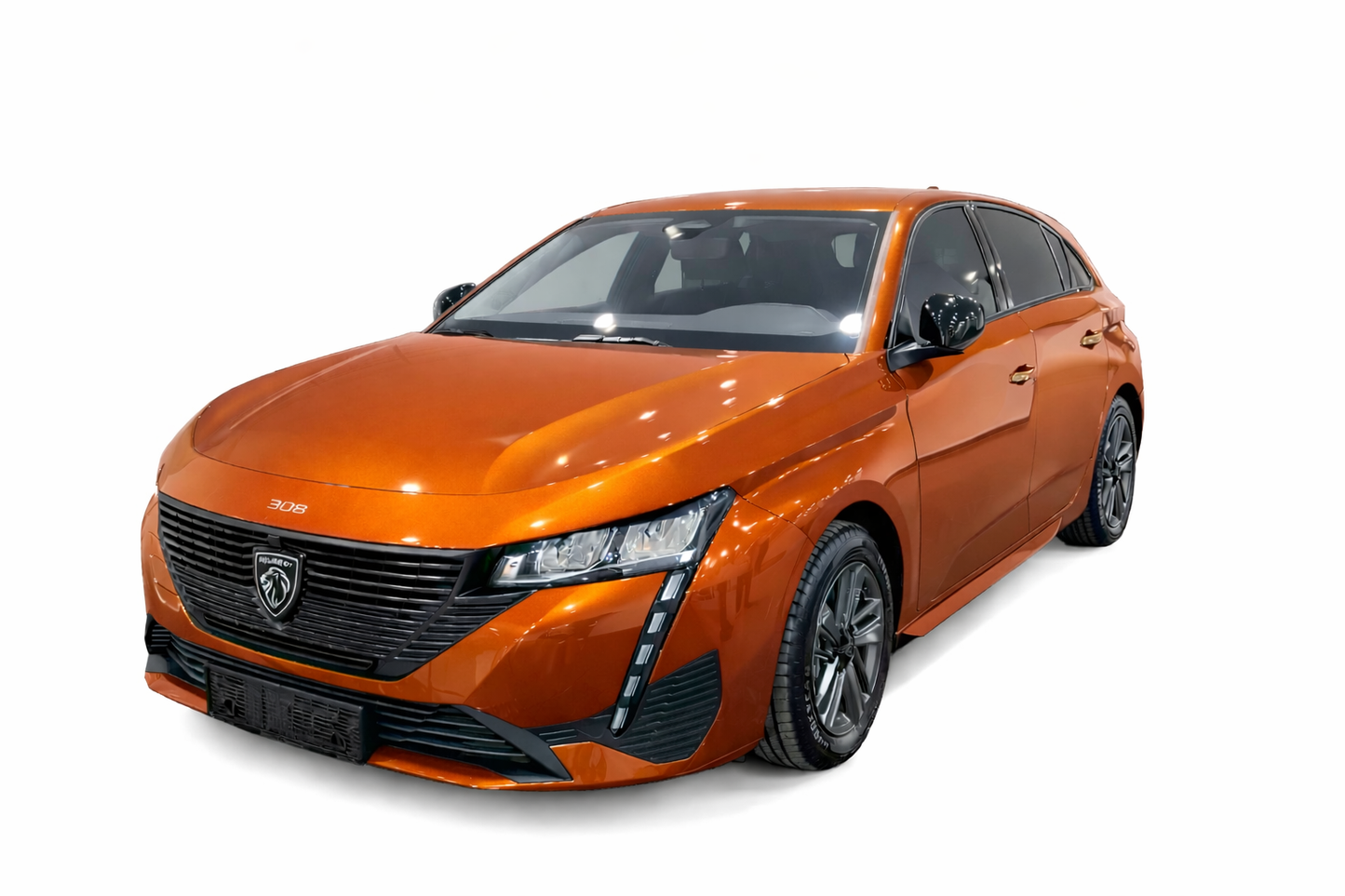 💫Art.1229 MINIGONNE ADATTE PER PEUGEOT 308 III 2021+ 5 PORTE NERO LUCIDO💫