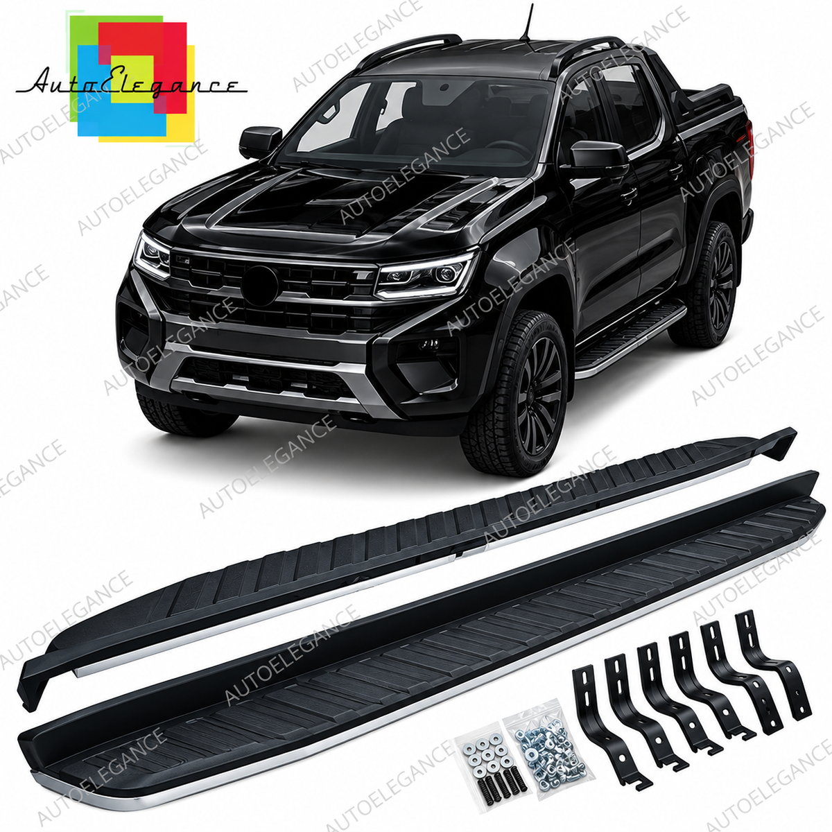 👉ART.10973 Pedane in alluminio stile OE adatte per VW Amarok II dal 2022👈