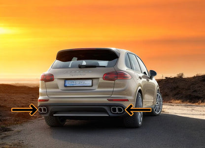 ⭐🔥Punta di scarico ADATTO PER Porsche Cayenne 14-17🔥⭐