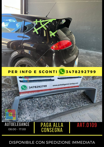 SPOILER POSTERIORE SEAT LEON 1P MK2 2005-2009 SUL TETTO JE LOOK 0109