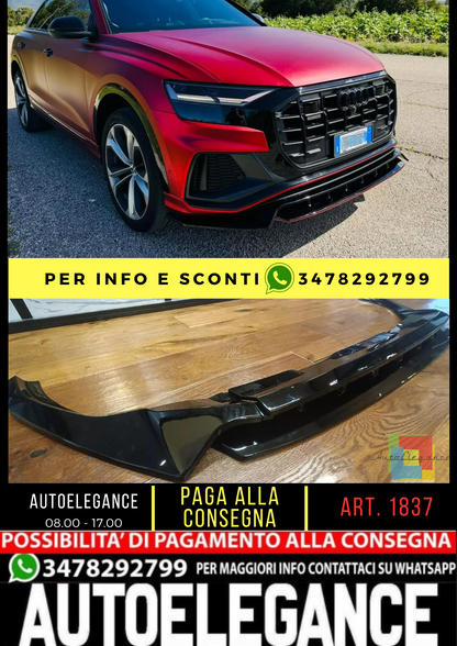 ✨GLOSSY BLACK SPLITTER suitable for audi Q8 2018-2024 S-line SQ8 ✨