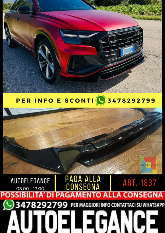 ✨GLOSSY BLACK SPLITTER suitable for audi Q8 2018-2024 S-line SQ8 ✨