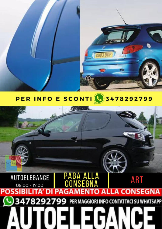 💯SPOILER ADATTO PER PEUGEOT 206 GTI STYLE ( 1998-2009 )💯