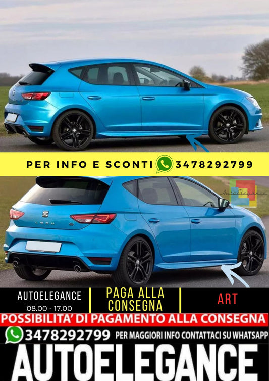 😍KIT MINIGONNE ADATTO PER SEAT LEON 5F 5 PUERTAS ( 2012-2020 )😍