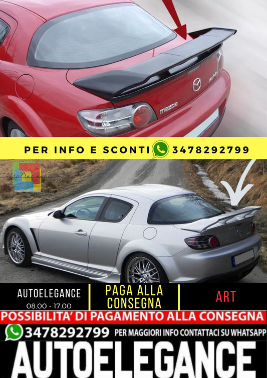 💯KIT SPOILER POSTERIORE ADATTO PER MAZDA RX-8 ( RX8 )💯