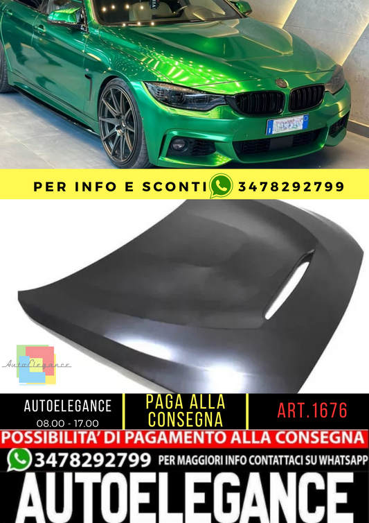 ✨1676 FRONT HOOD SUITABLE FOR 3 SERIES F30 F31 4 SERIES F32 F33 F36 GTS LOOK✨ 