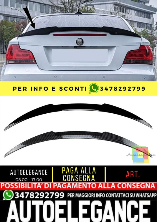 💯KIT SPOILER ADATTO PER  BMW Serie 1 E82 Coupé LCI💯
