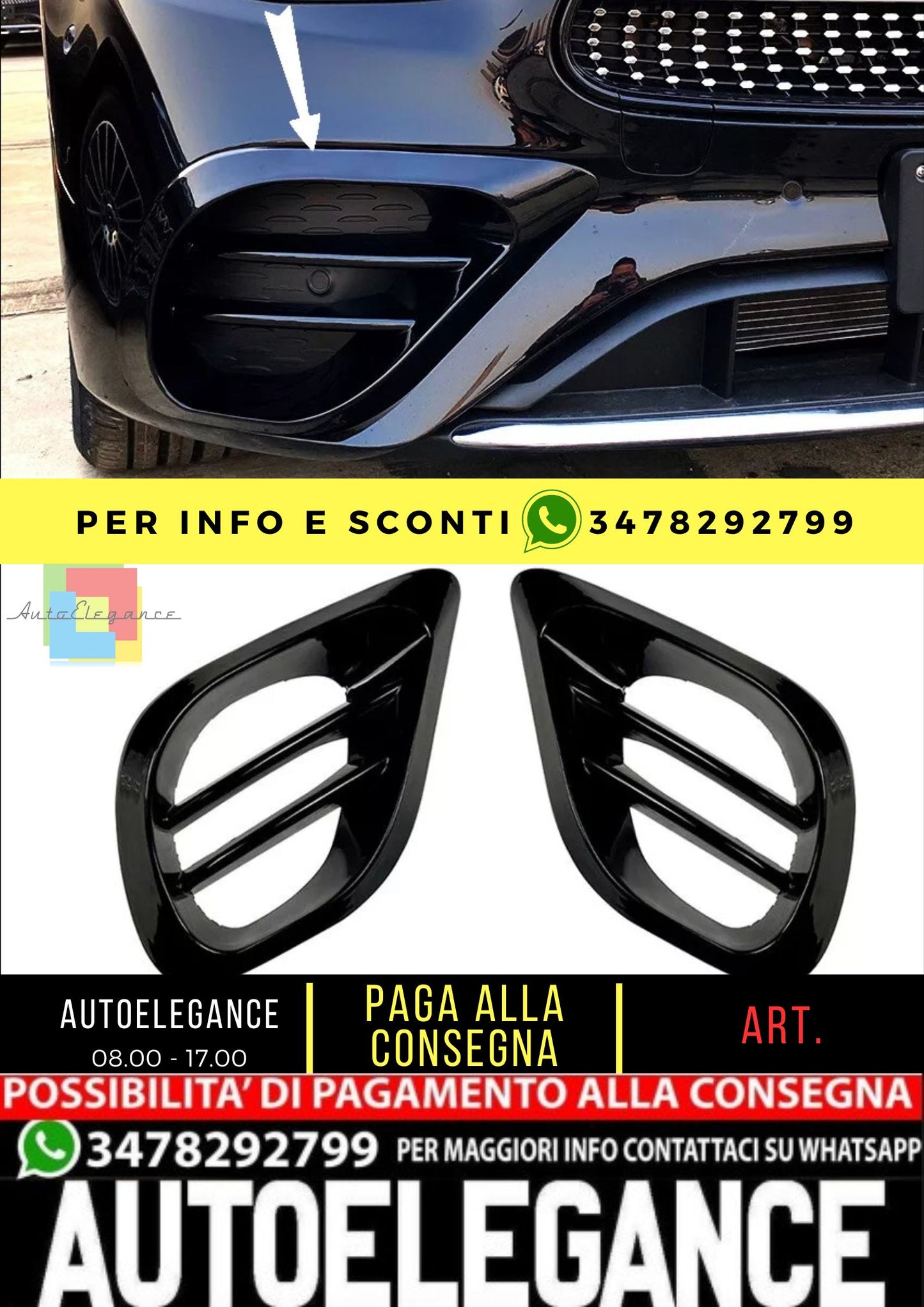 AERO FLOPS ADATTO PER MERCEDES W213 A238 CLASSE E AMG LINE