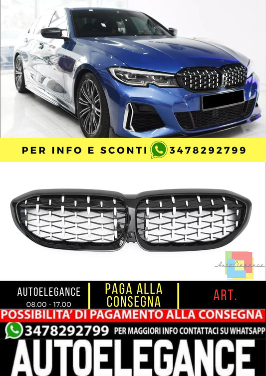 GRIGLIA DIAMANTE ADATTO PER BMW SERIE 3 G20 G21 pre-LCI