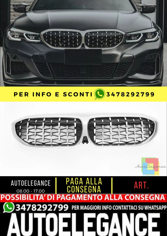 GRIGLIA DIAMANTE ADATTO PER BMW SERIE 3 G20 G21 pre-LCI