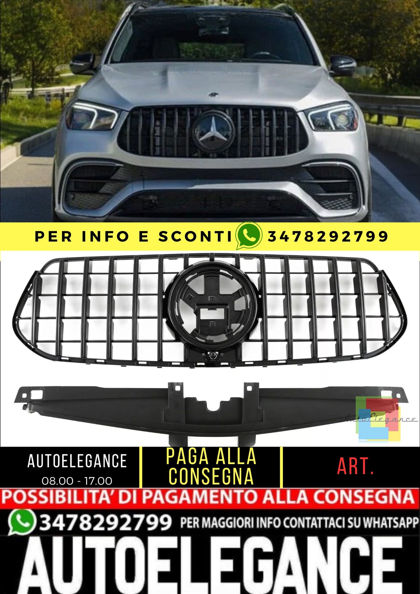 🔥Griglia sportiva per Mercedes V167 GLE🔥