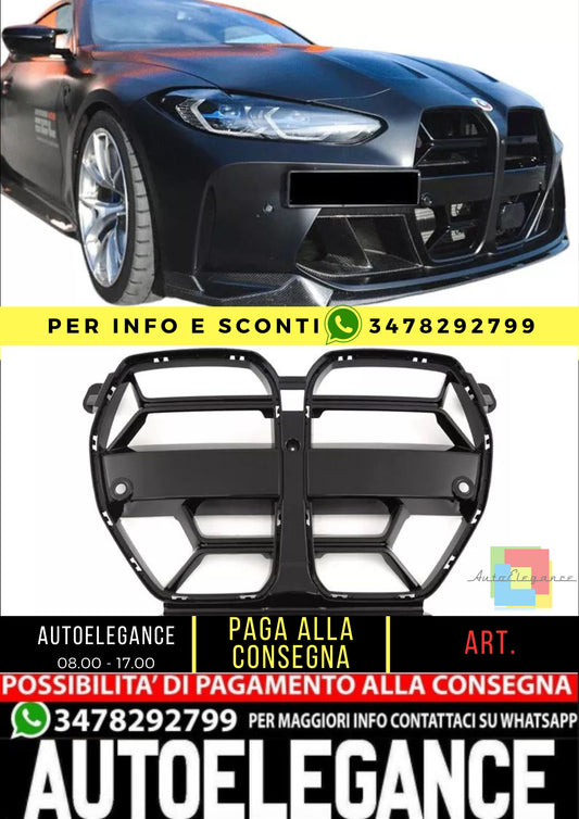 💯GRIGLIA ADATTO PER BMW SERIE 3 M3 (G80 G81) SERIE 4 M4 (G82) G83) 💯