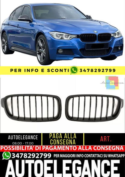 💯 GRIGLIA NERO LUCIDO ADATTO PER MW SERIE 3 F30 F31💯