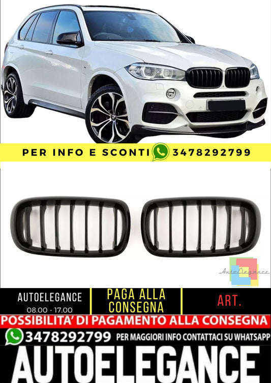 💜GRIGLIA  NERO LUCIDO ADATTE PER BMW X5 X6 F15 F16 SPORT💜